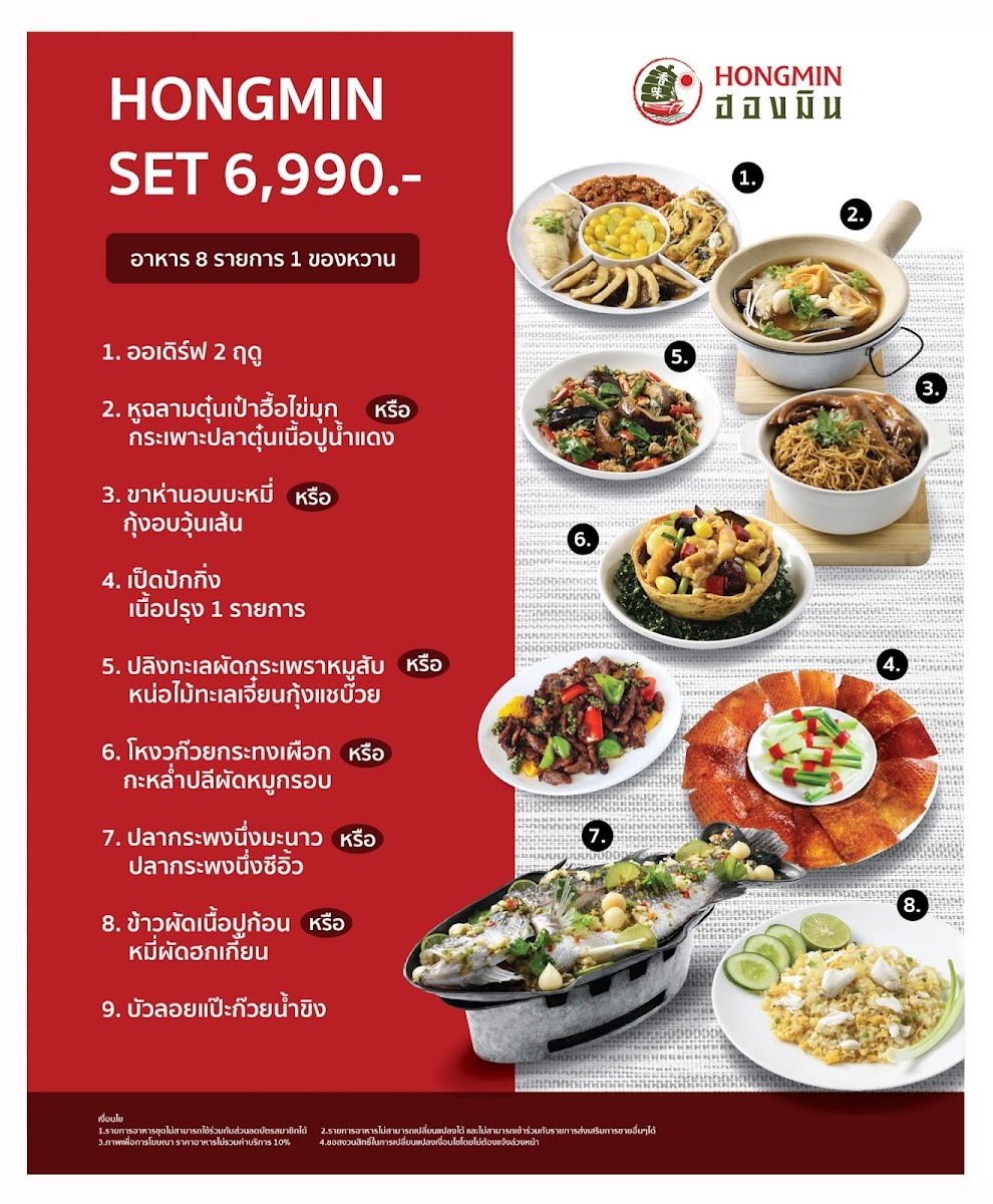 Menu Hongmin-8