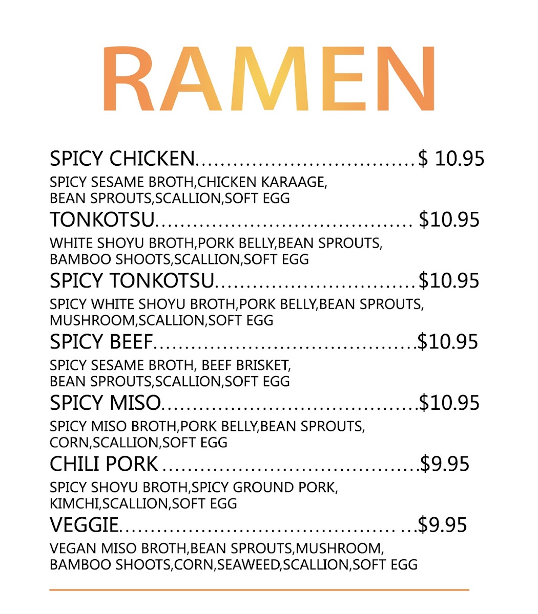 Menu Honolulu Poke & Ramen-1