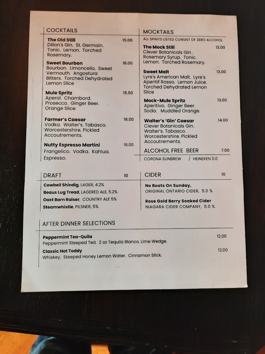 Menu Honsberger Estate Winery, Restaurant And Event Venue-8