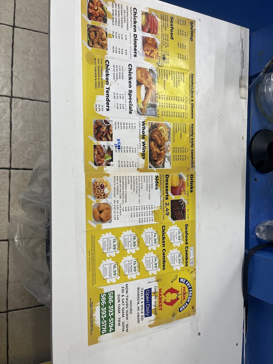 Menu Hook Market Fish & Chicken And Seafood-5