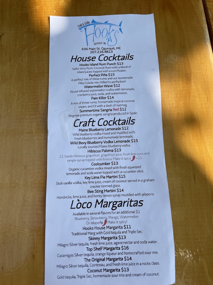 Menu Hooks Chill & Grille-3