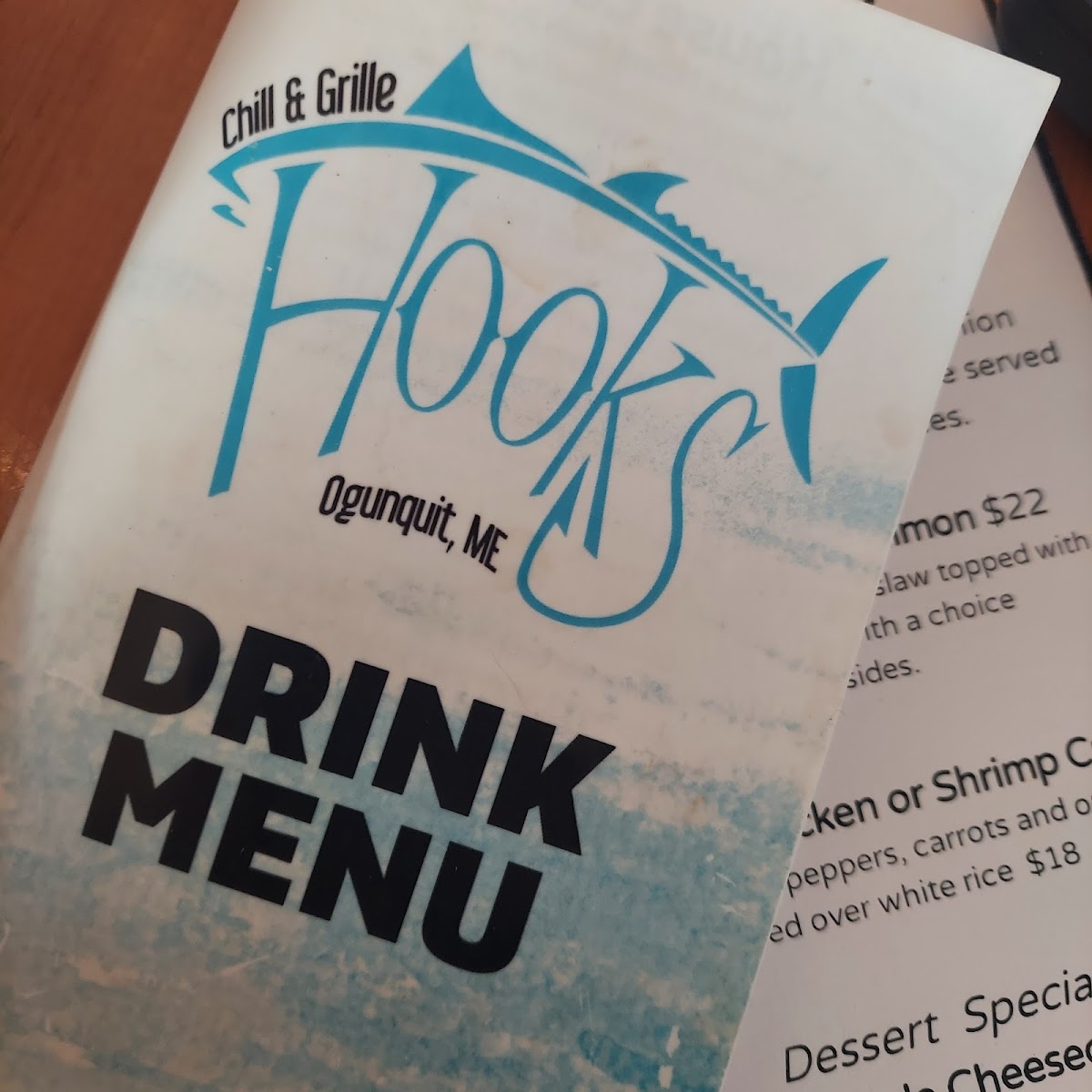 Menu Hooks Chill & Grille-7