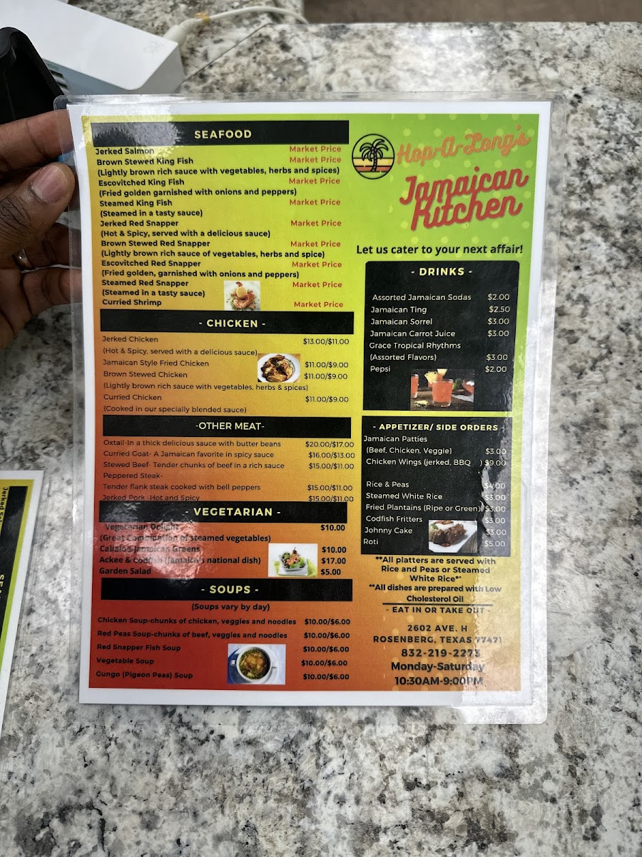 Menu Hop-A-Long’S Jamaican Kitchen-1