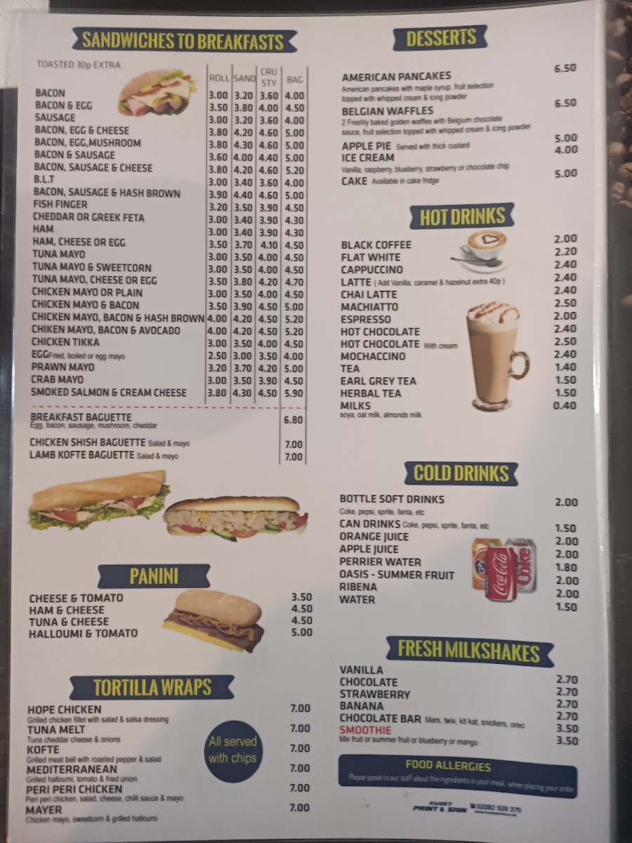 Menu Hope Cafe & Restaurant-1