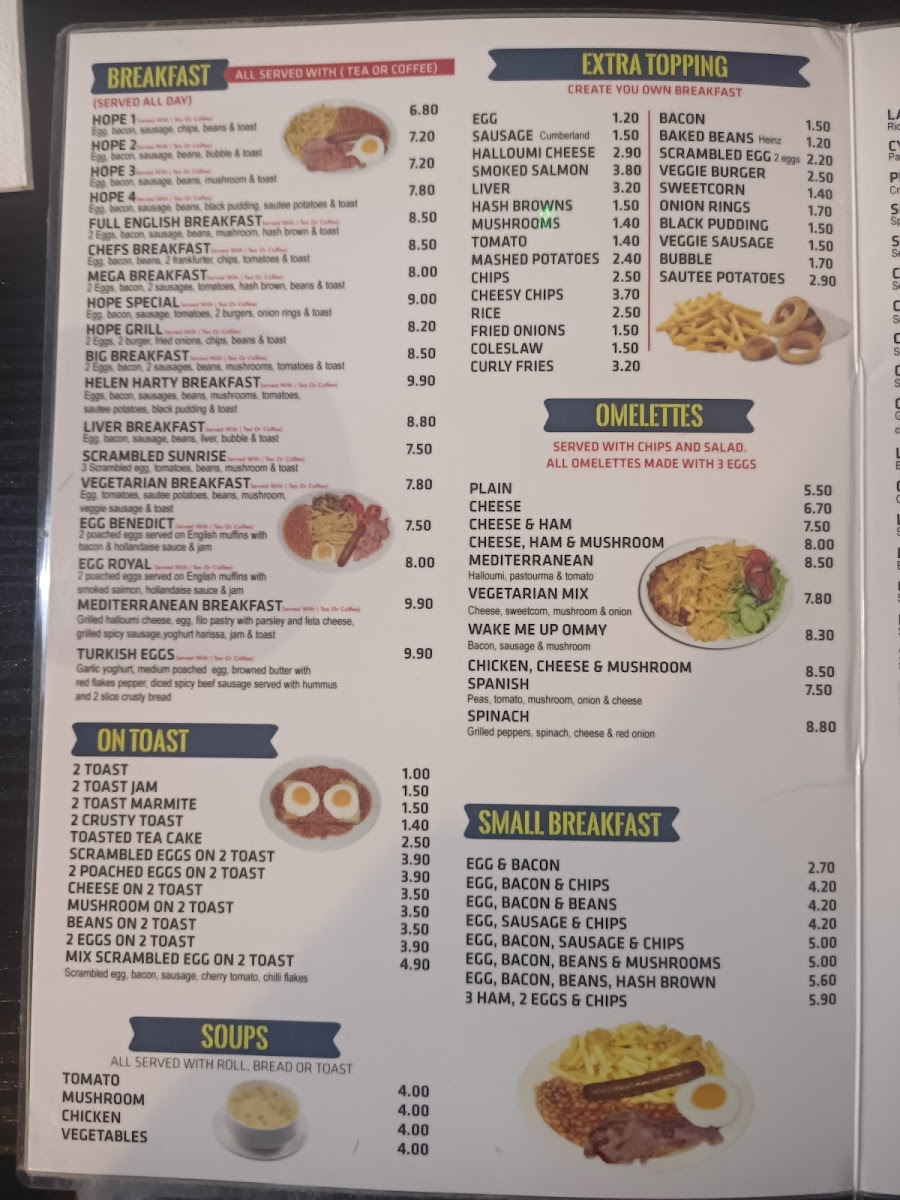 Menu Hope Cafe & Restaurant-2