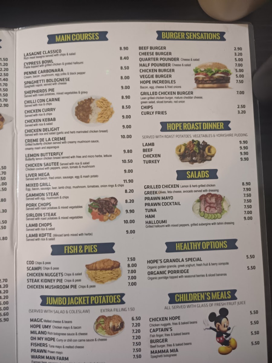 Menu Hope Cafe & Restaurant-3