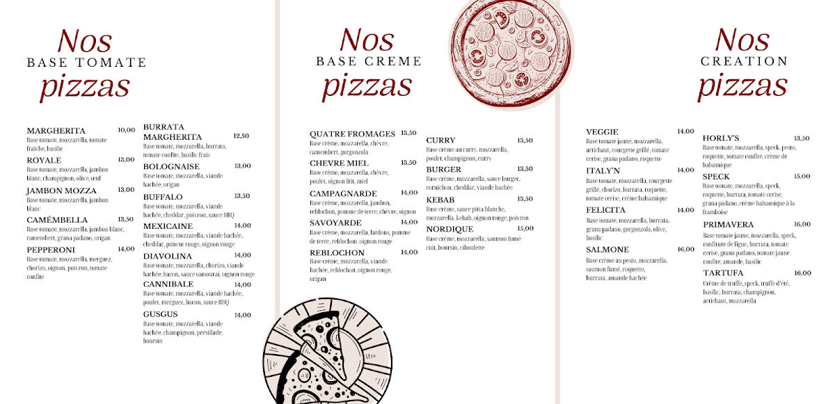 Menu Horly's Pizza-1