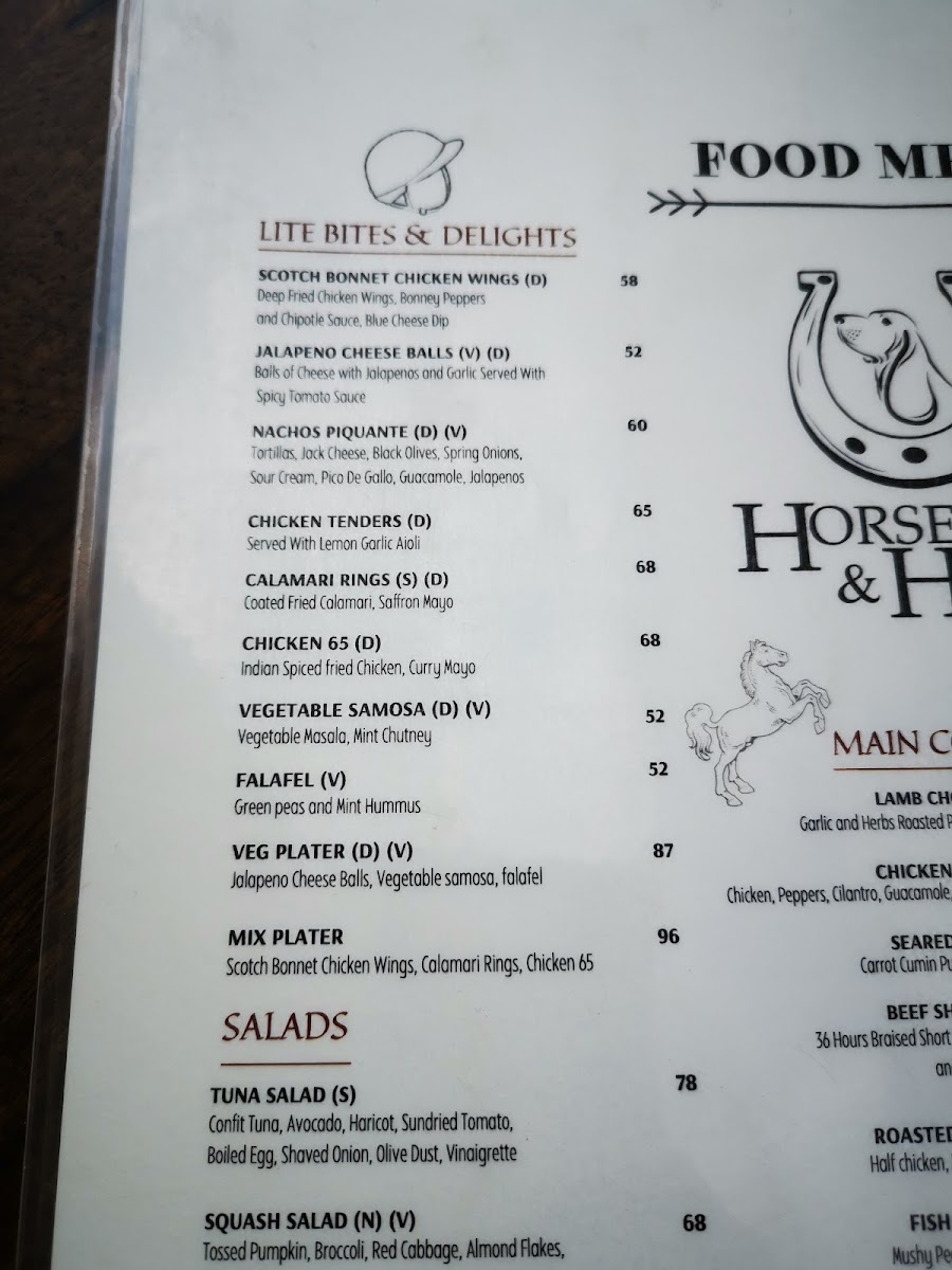 Menu Horse & Hound-4