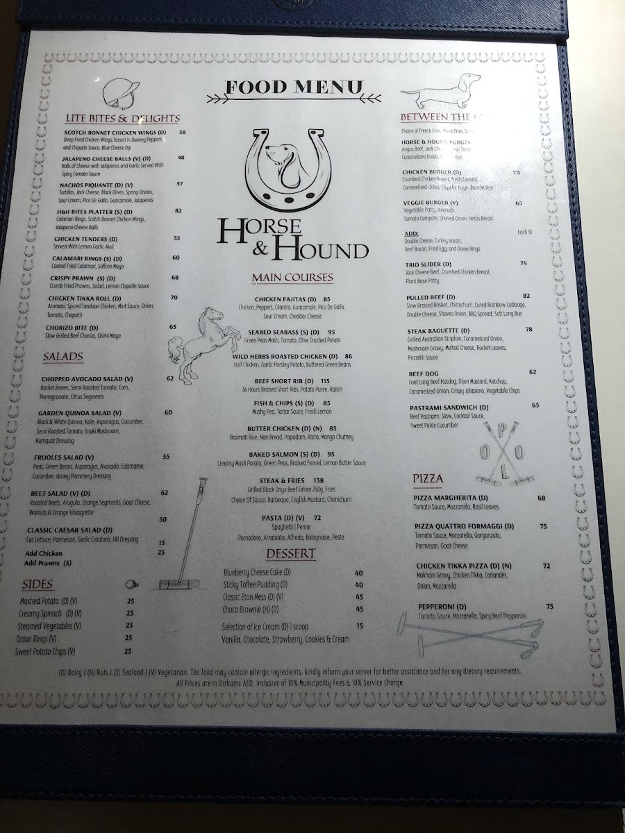 Menu Horse & Hound-5