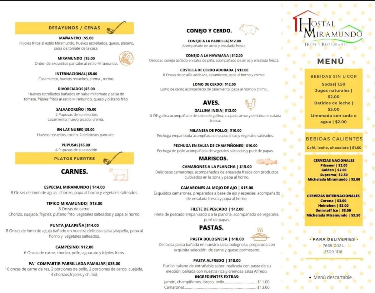 Menu Hostal Miramundo-4
