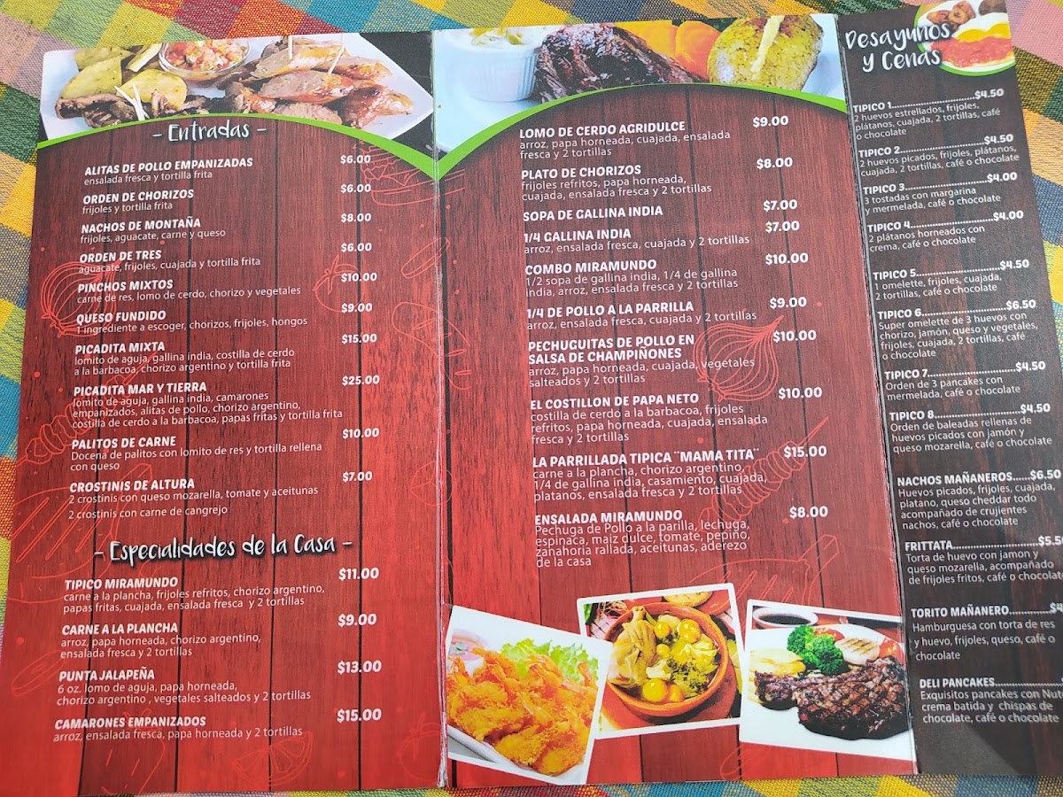 Menu Hostal Miramundo-5