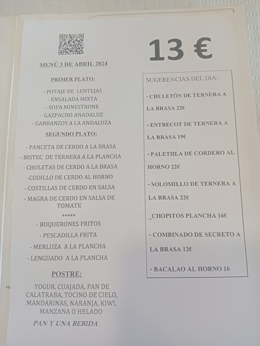 Menu Hostal Restaurante El Mirador-3