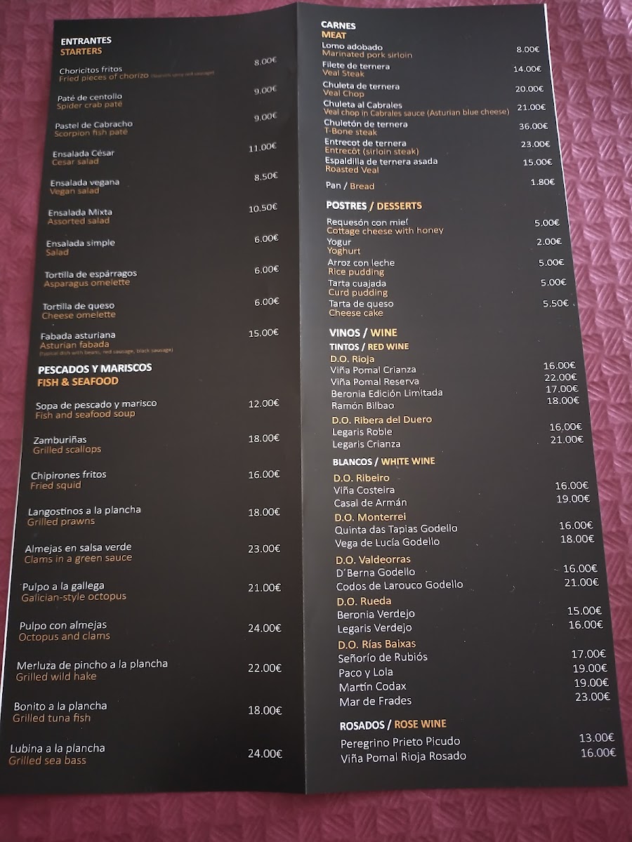Menu Hostal Restaurante Parajes-1