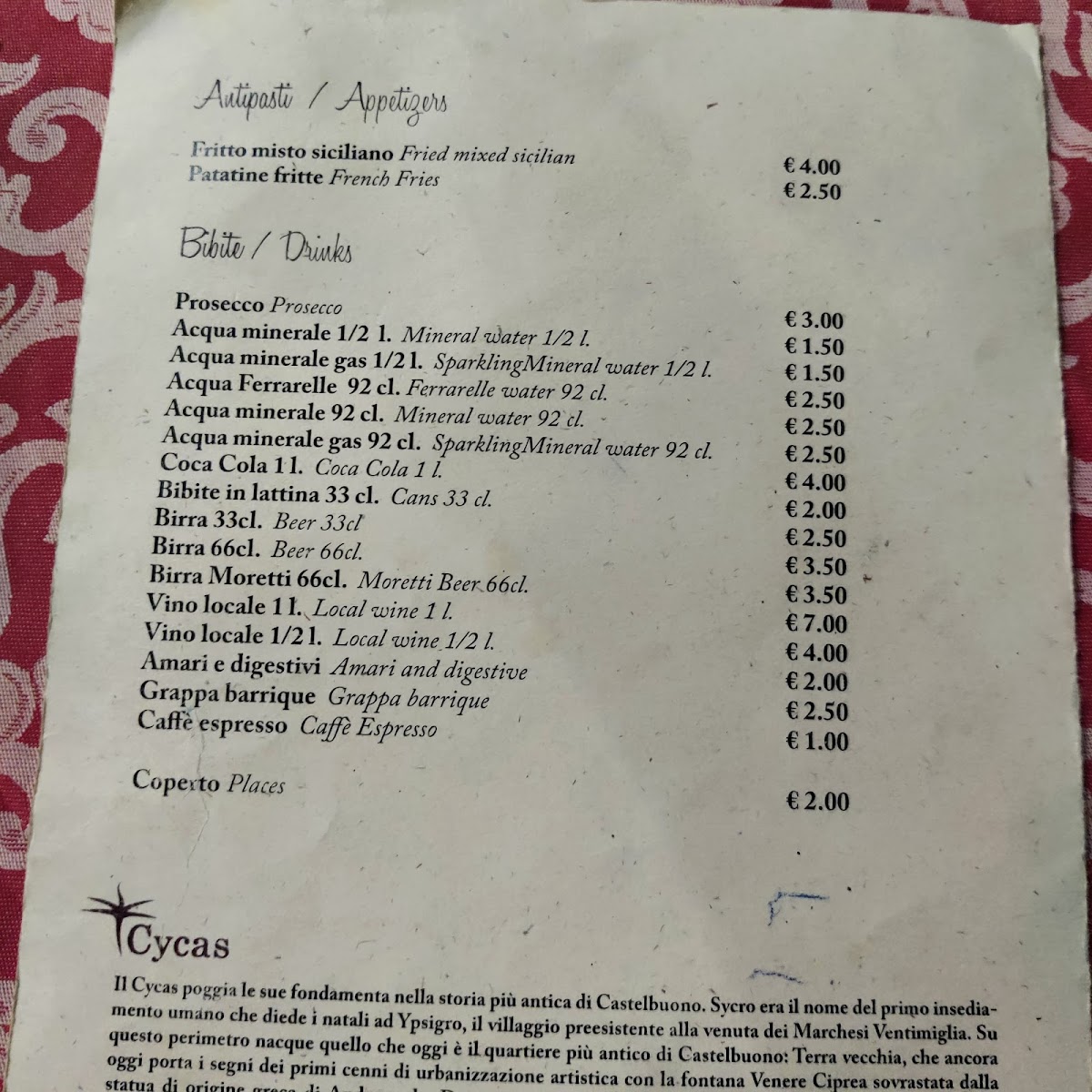 Menu Hostaria Cycas-8