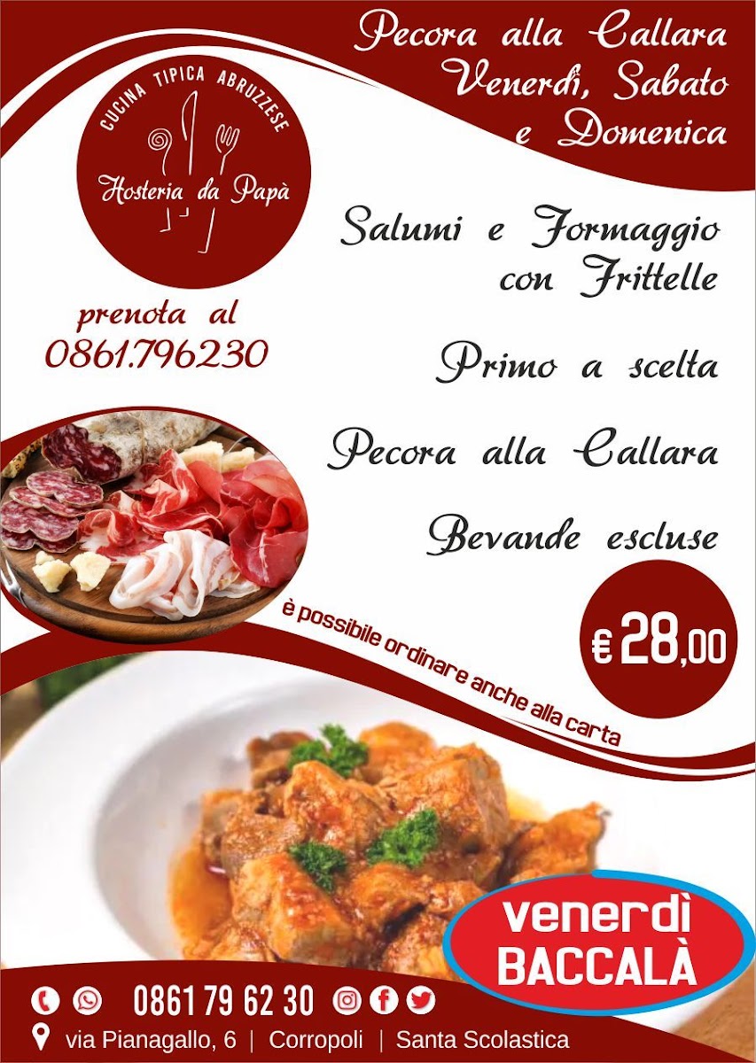 Menu Hosteria Da Papà-1