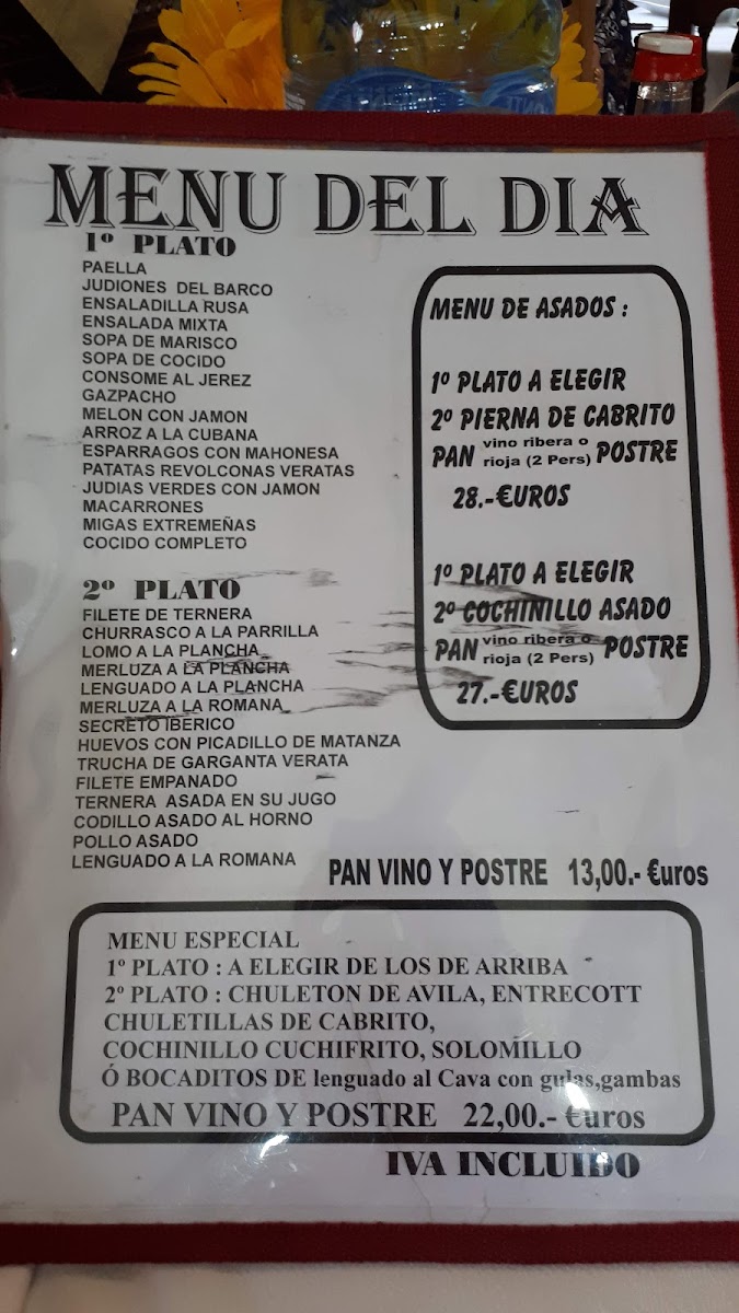 Menu Hosteria Doña Conchi-7