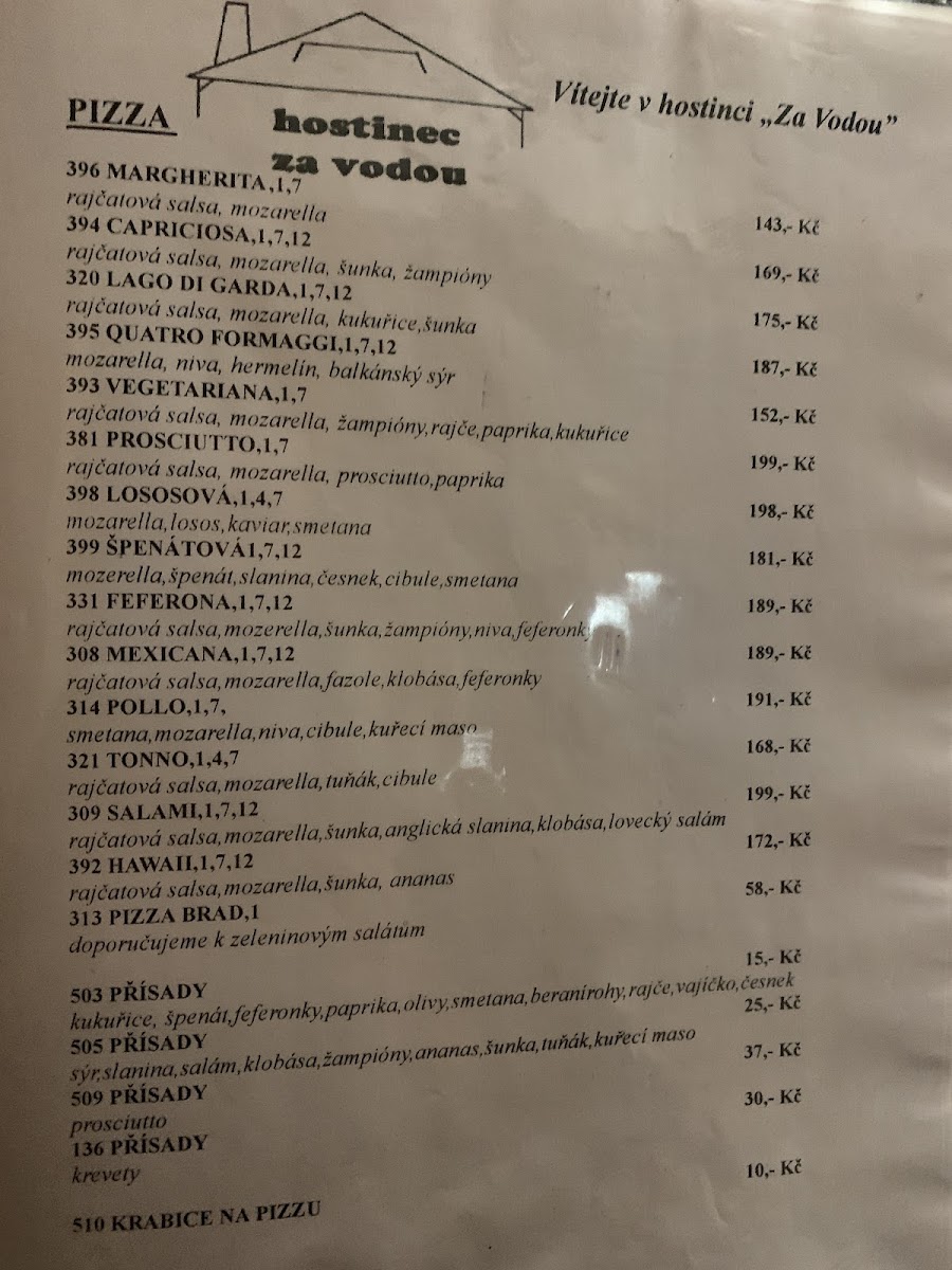 Menu Hostinec Za Vodou-4