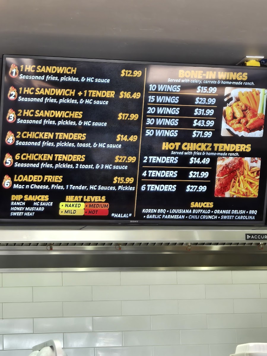 Menu Hot Chickz Chicken Sandwiches-3