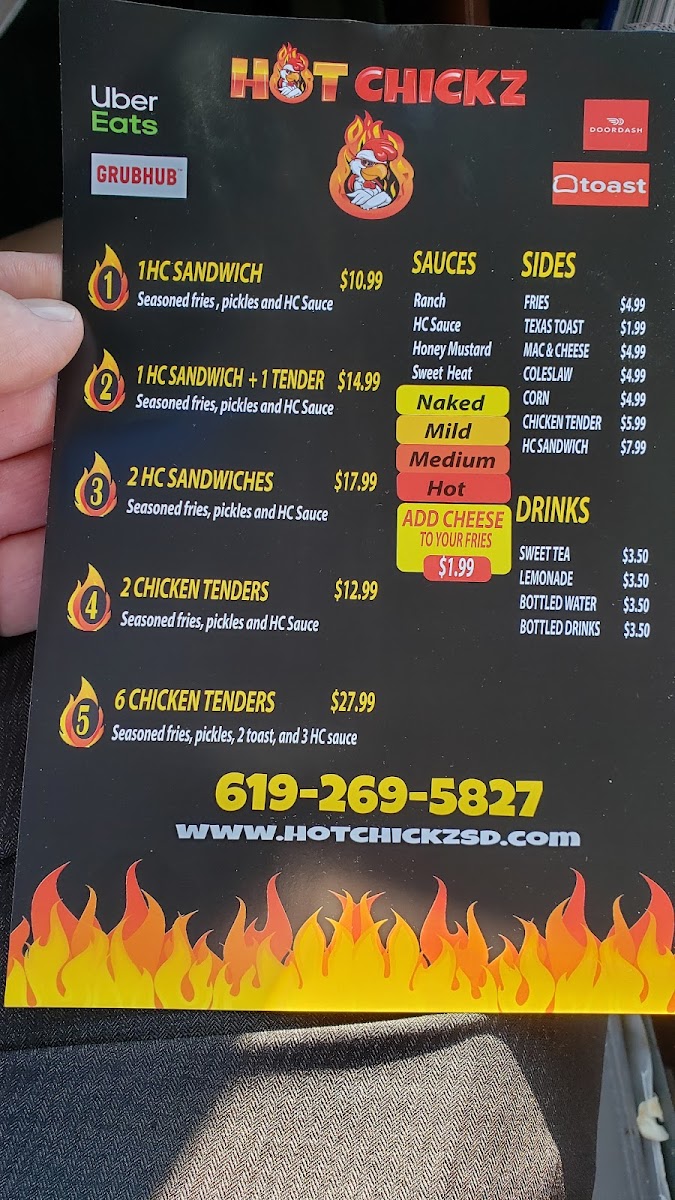 Menu Hot Chickz Chicken Sandwiches-6