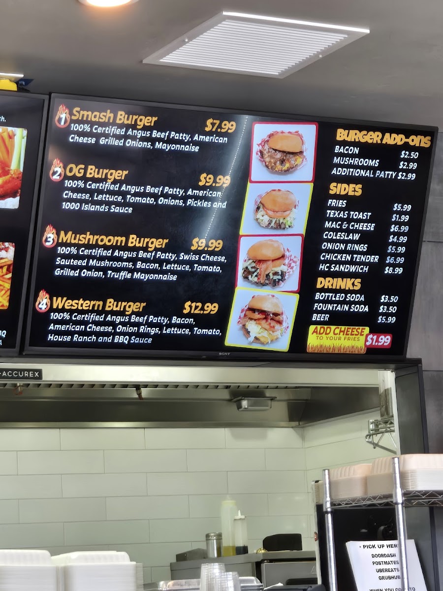 Menu Hot Chickz Chicken Sandwiches-7