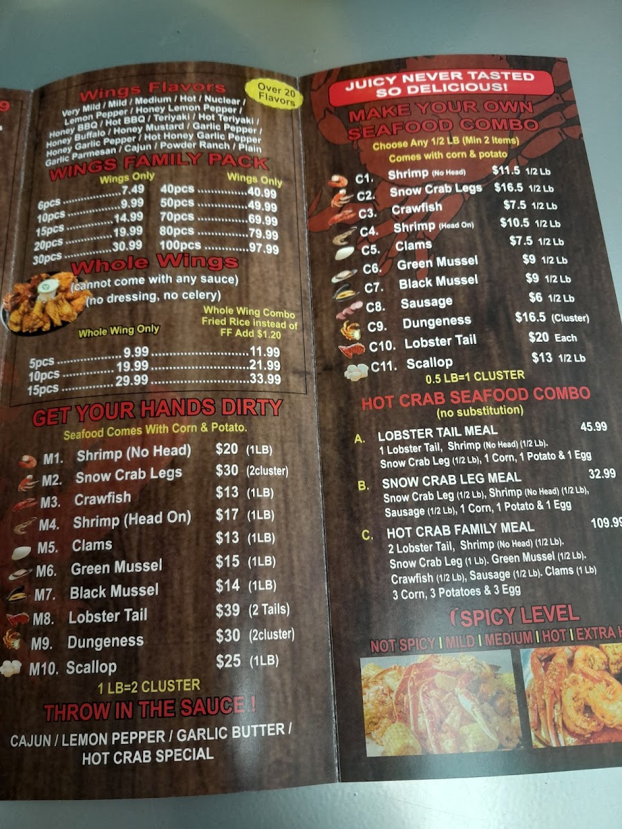 Menu Hot Crab Juicy Seafood & Wings-4