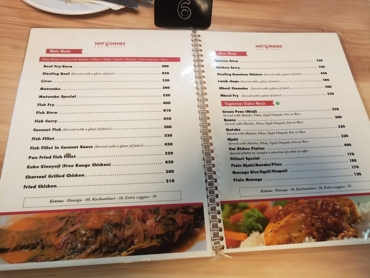 Menu Hot Dishes Restaurant (Bruce House)-1
