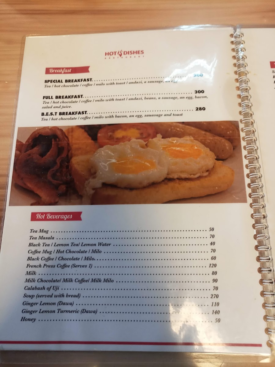 Menu Hot Dishes Restaurant (Bruce House)-5