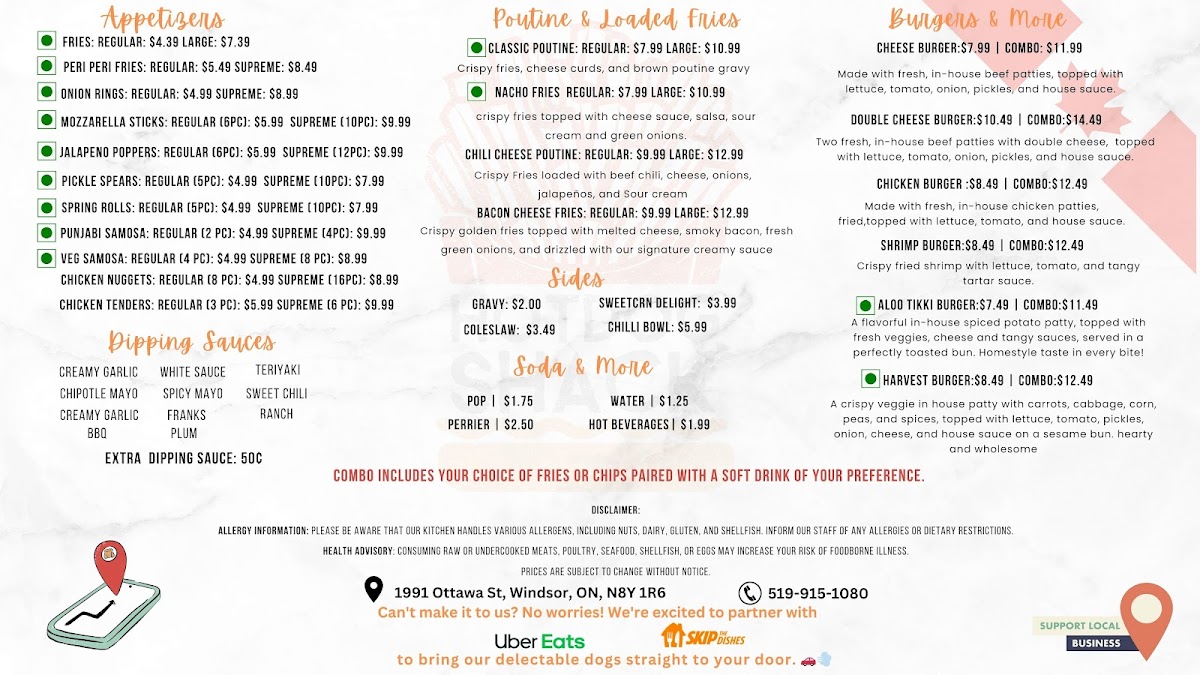 Menu Hot Dog Shack-1