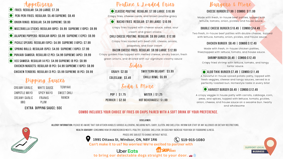 Menu Hot Dog Shack-2