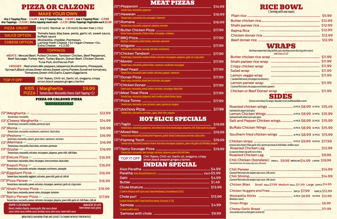 Menu Hot Slice Pizza-1