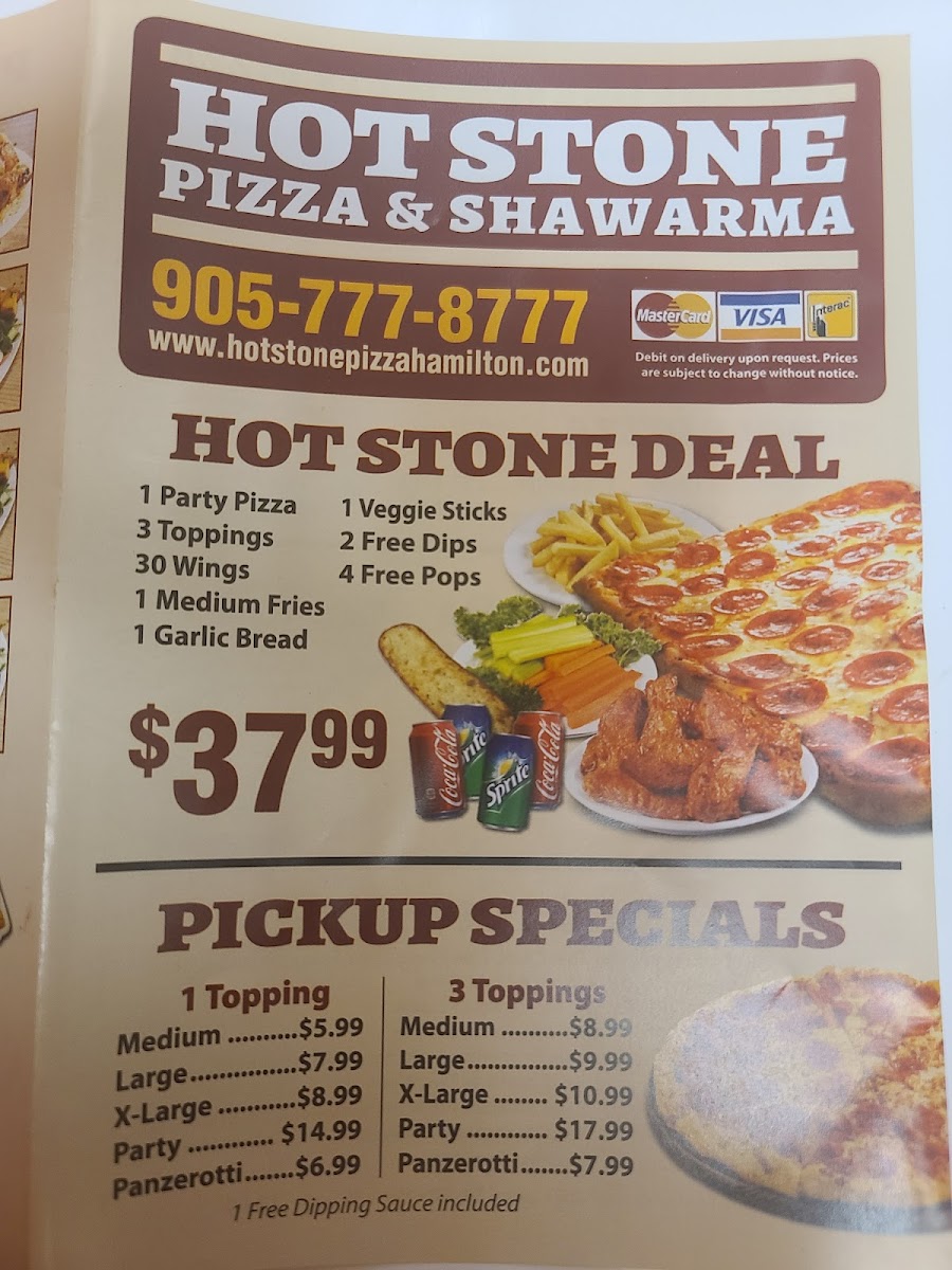 Menu Hot Stone Pizza And Shawarma-4