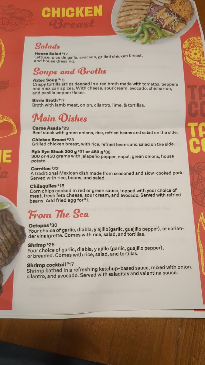Menu Hot Tacos Restaurant - Windsor-5
