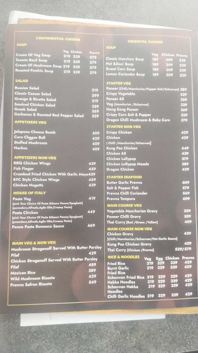 Menu Hotel 84 East-3