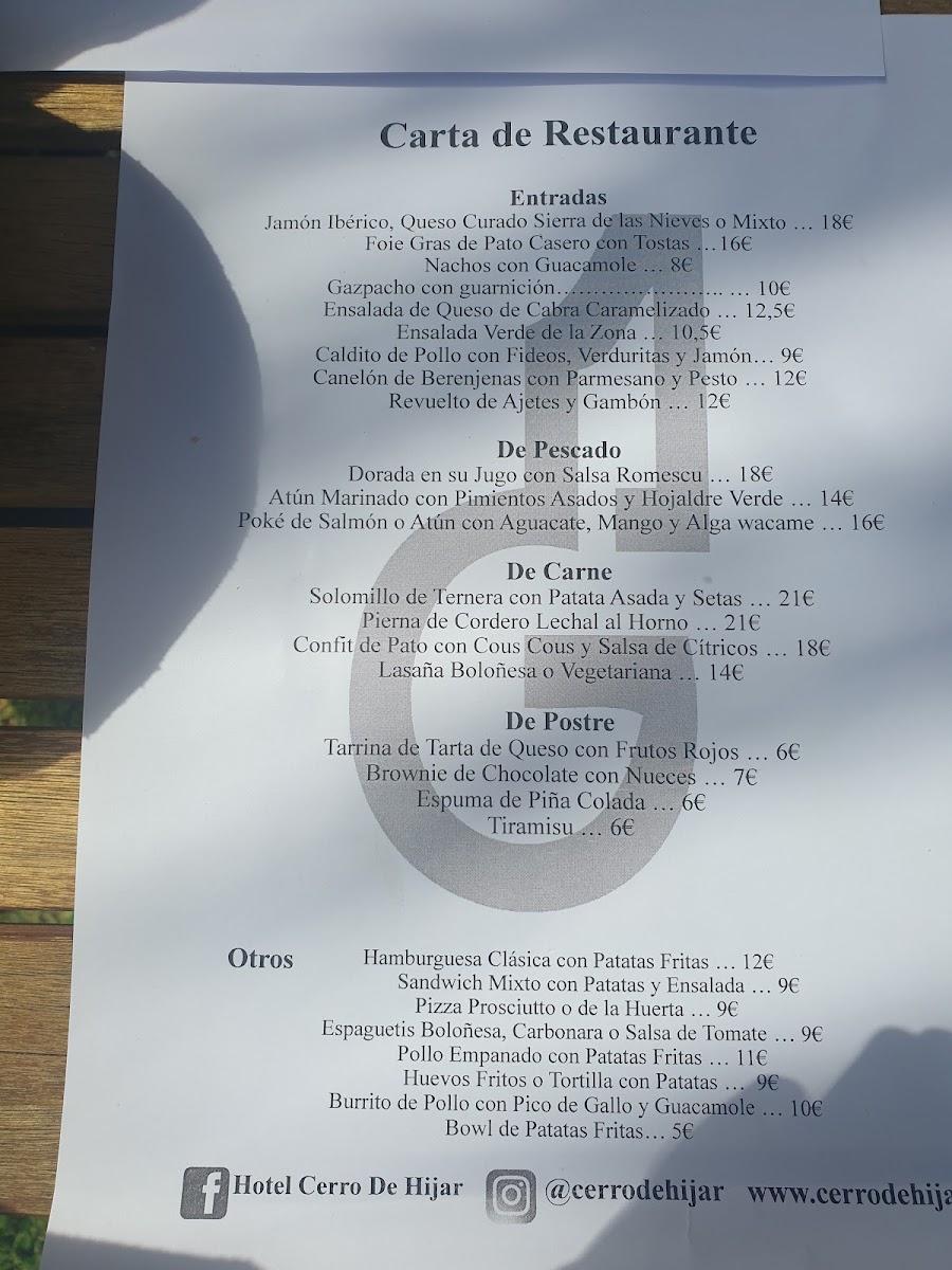 Menu Hotel Cerro De Hijar-5