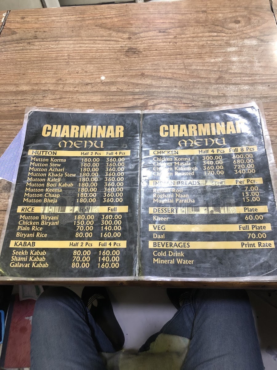 Menu Hotel Charminar-5