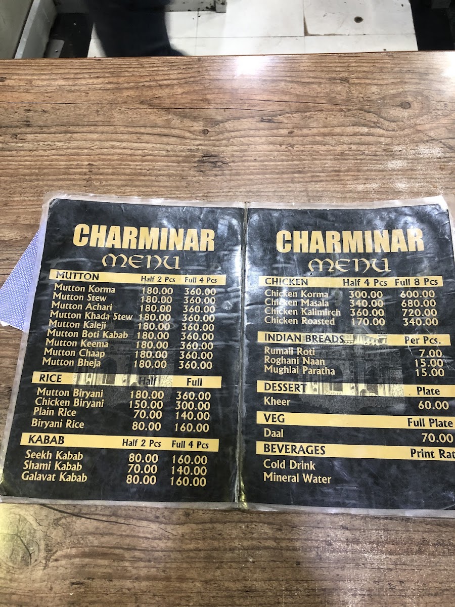 Menu Hotel Charminar-6