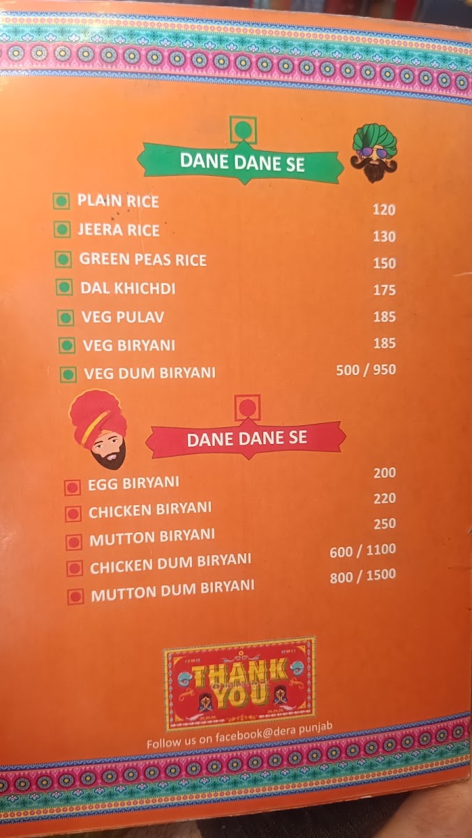 Menu Hotel Dera Punjab-4