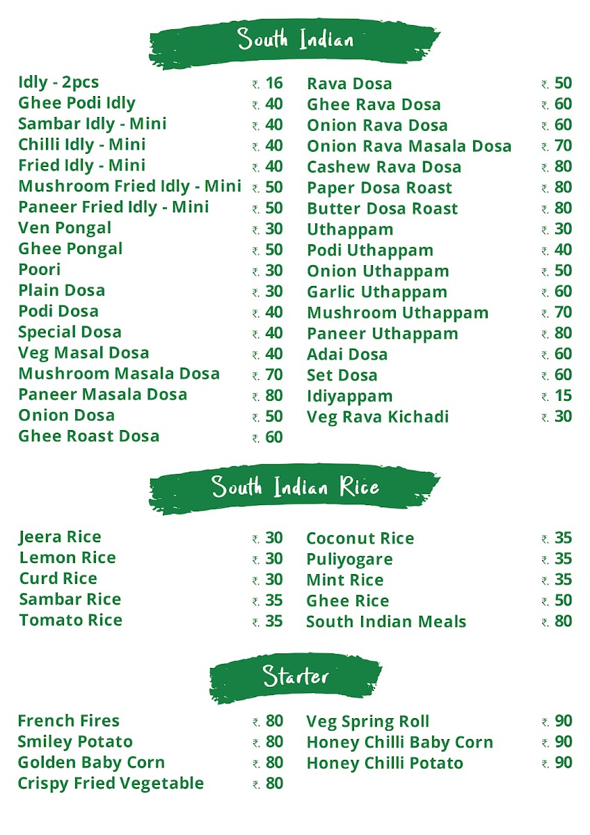 Menu Hotel Grand Krishna Veg Restaurant-1