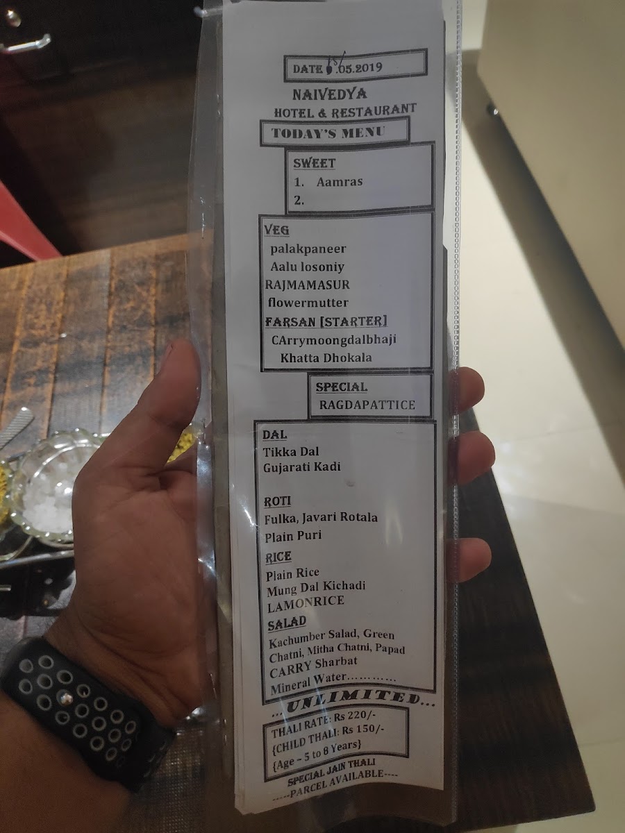 Menu Hotel Naivedya-2