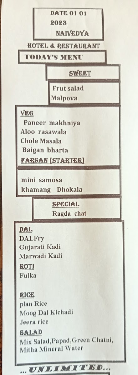 Menu Hotel Naivedya-4