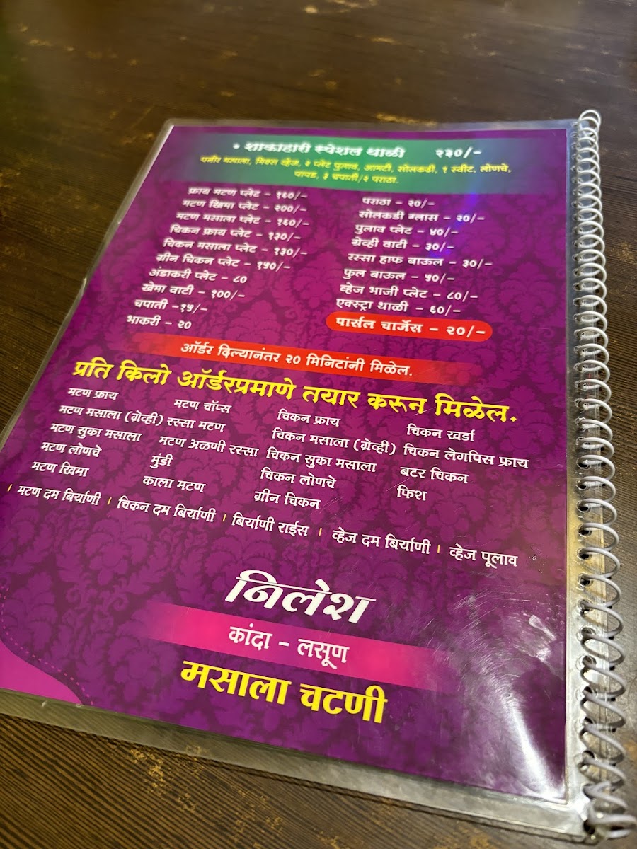 Menu Hotel Nilesh-7