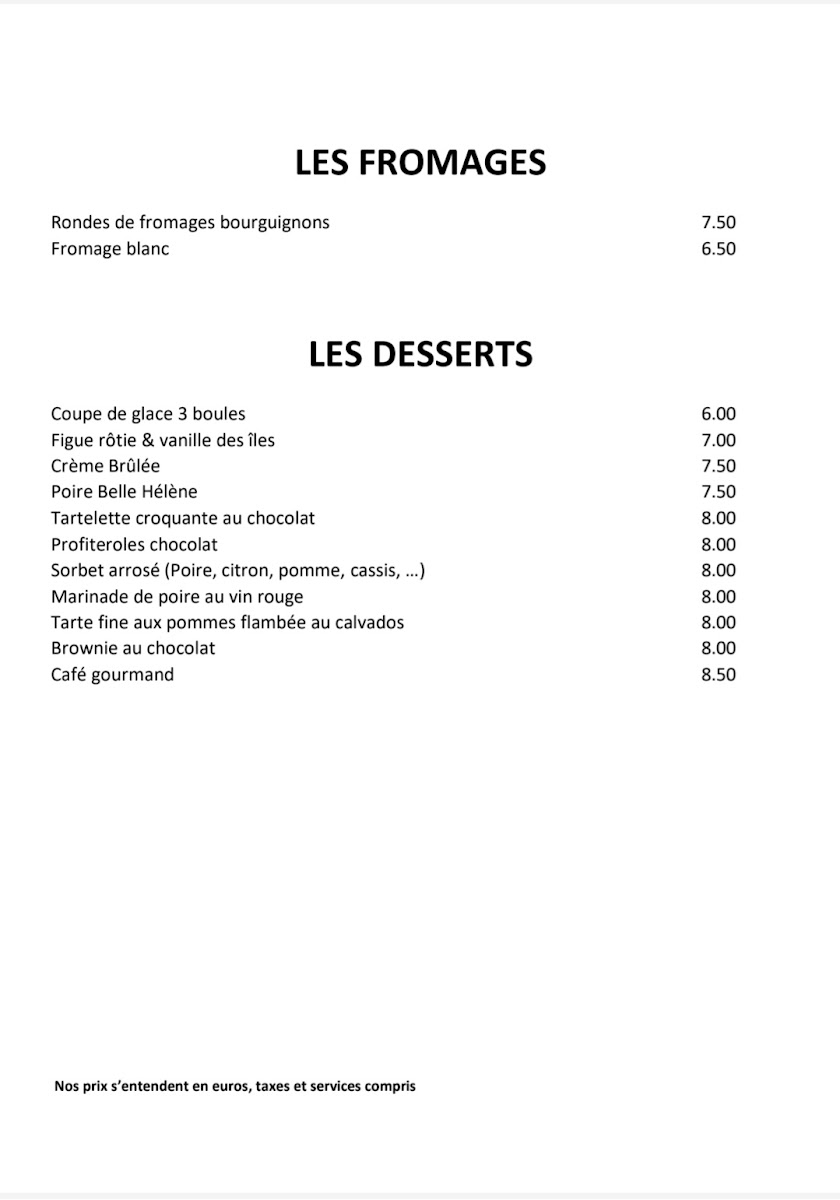 Menu Hôtel-Restaurant Du Commerce-10
