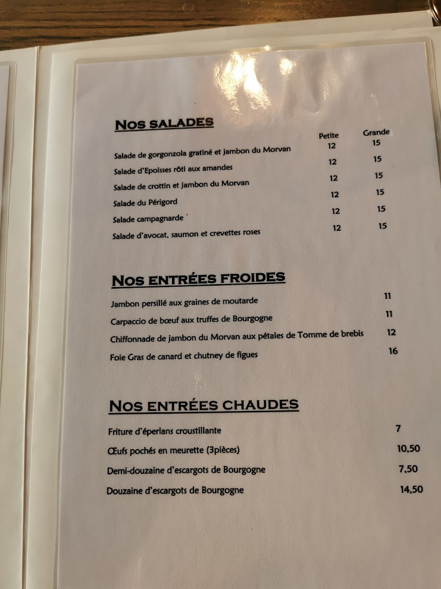 Menu Hôtel-Restaurant Du Commerce-2