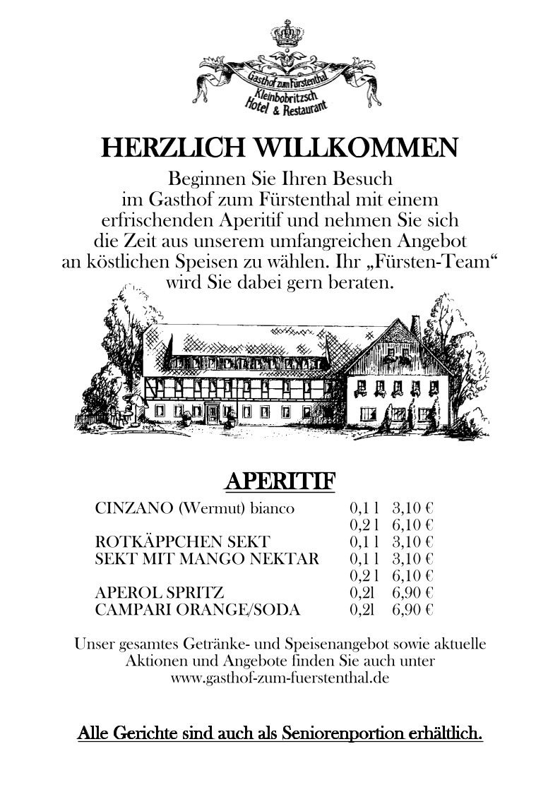 Menu Hotel & Restaurant 'gasthof Zum Fürstenthal'-3