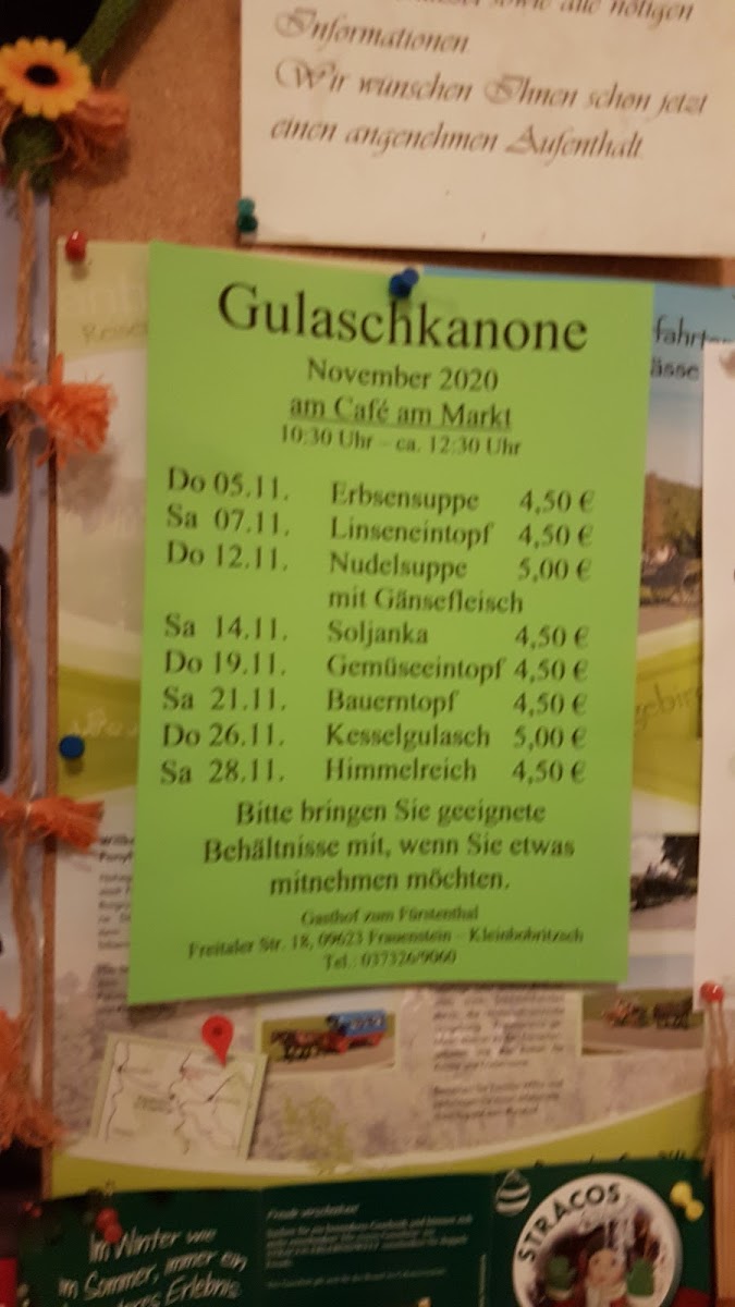 Menu Hotel & Restaurant 'gasthof Zum Fürstenthal'-8