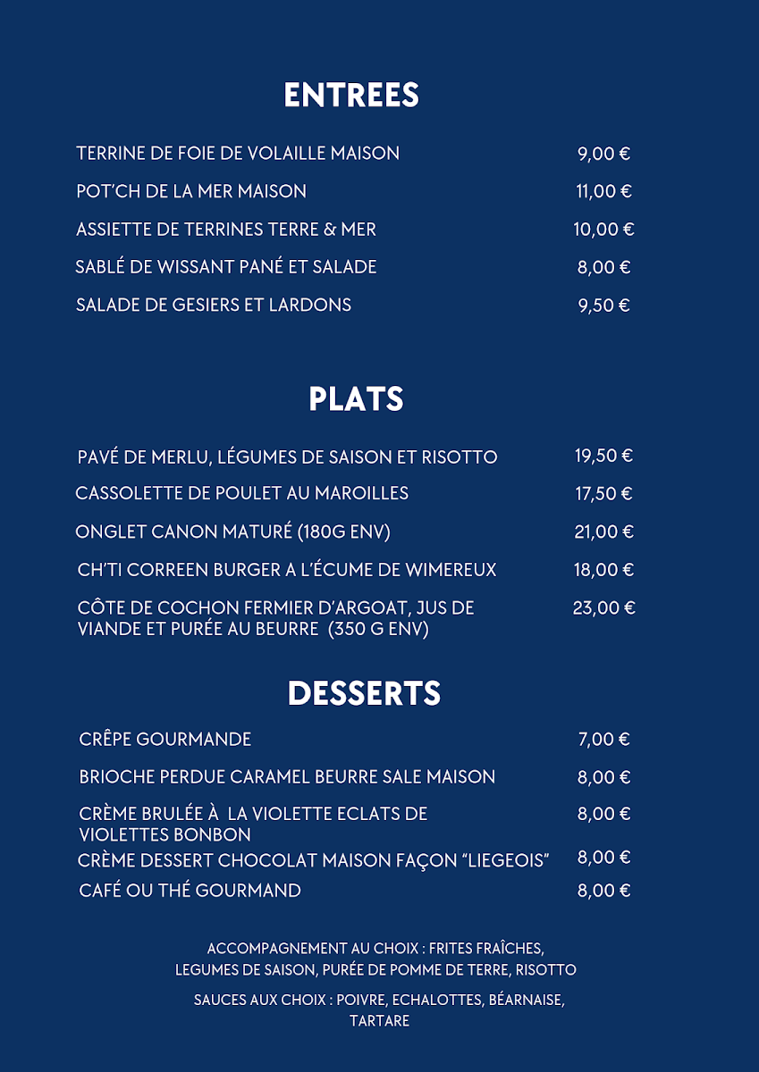 Menu Hôtel Restaurant Le Flobart Le Portel-4