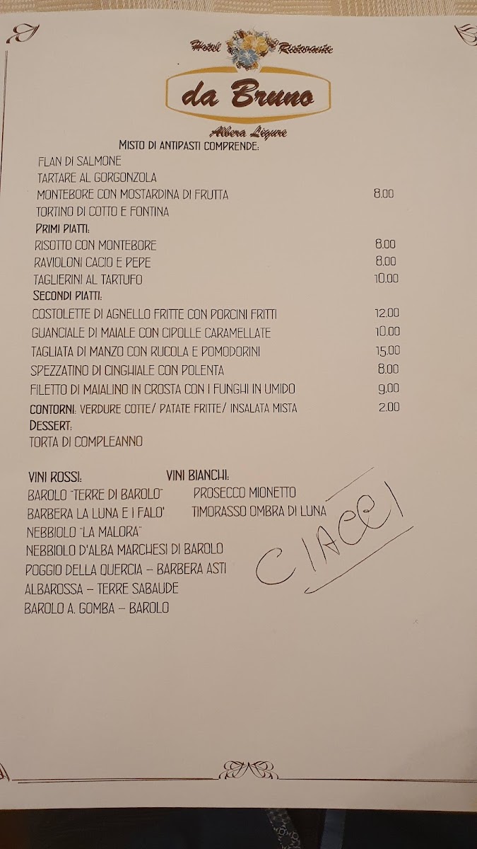Menu Hotel Ristorante Da Bruno-5