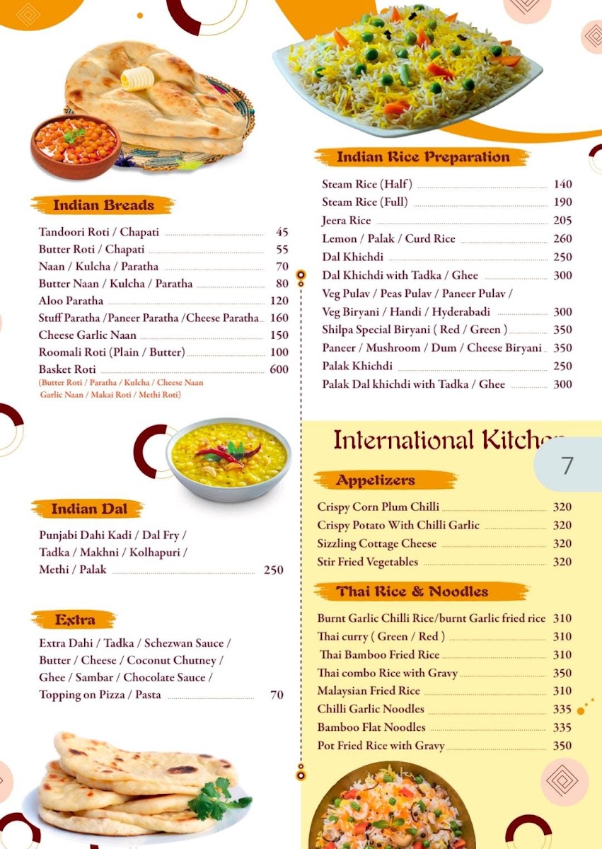 Menu Hotel Shilpa Residency-3
