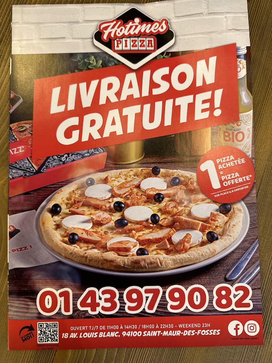 Menu Hotimes Pizza Saint Maur-7