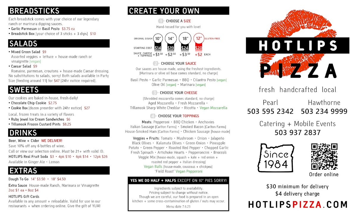 Menu Hotlips Pizza - Hawthorne-2